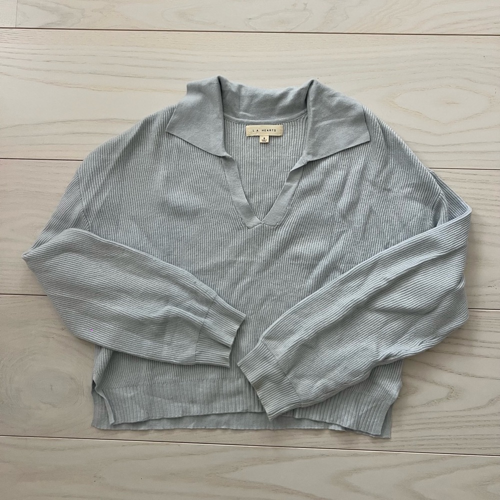Pacsun LA Hearts blue sweater